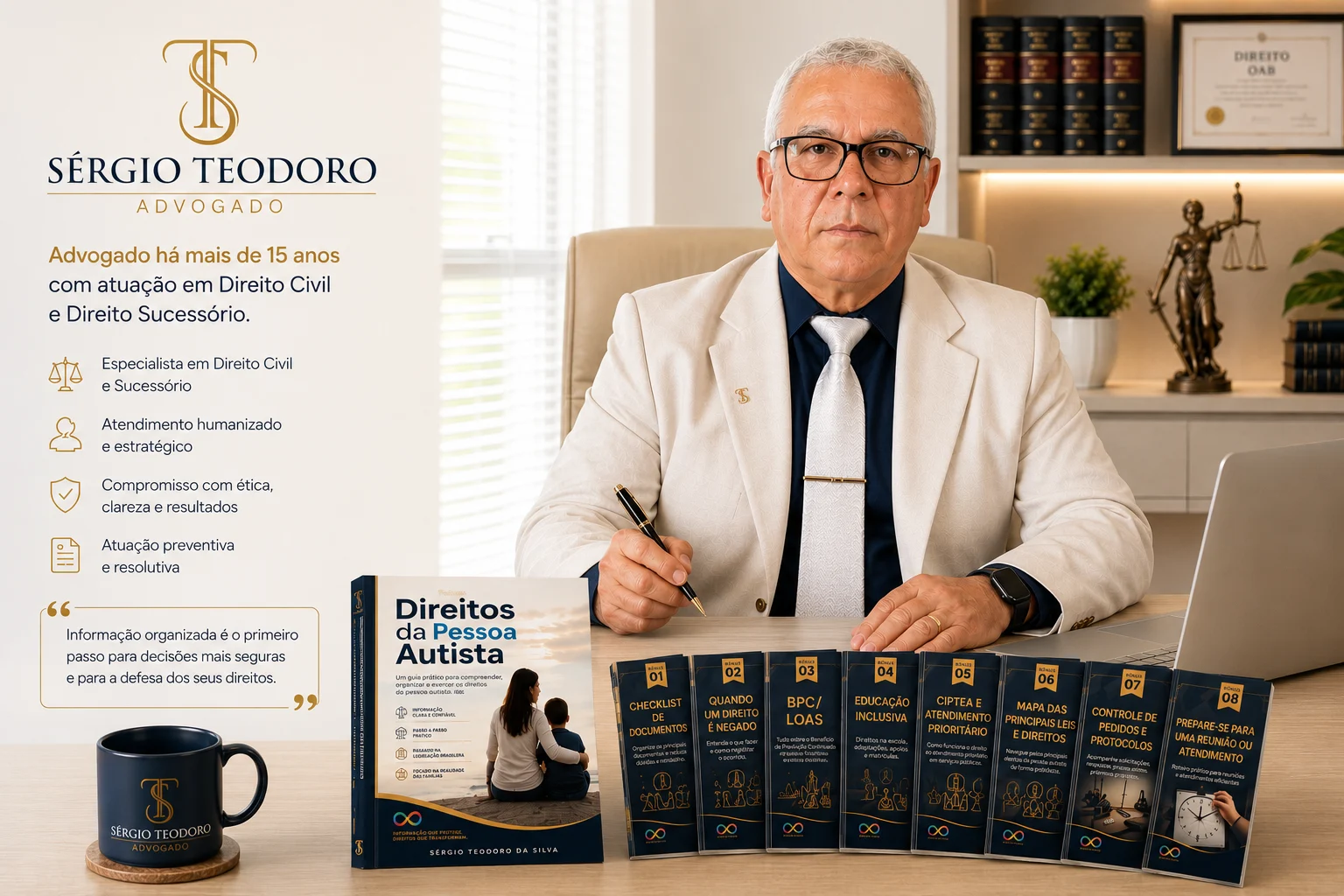 Sérgio Teodoro, advogado e autor do ebook Direitos da Pessoa Autista.